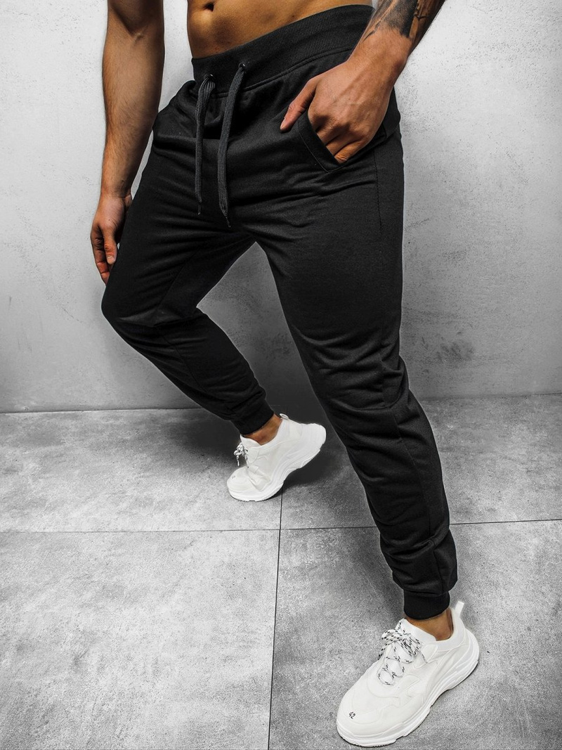 Штани спортивні чоловічі Чорнi OZONEE JS/68K10001JS/3