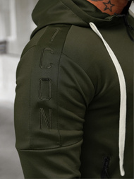 Komplet dresowy męski khaki OZONEE O/LN11760