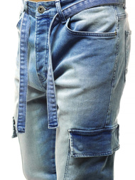 Spodnie jeansowe joggery męskie OZONEE O/B4968