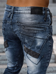 Spodnie jeansowe męskie niebieskie OZONEE NB/MP0045B