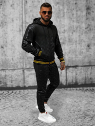 Komplet dresowy męski czarny OZONEE O/3A161