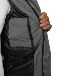 Kurtka męska zimowa szara OZONEE JS/2019005