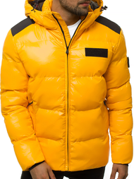 Kurtka zimowa męska pikowana żółta OZONEE N/6577