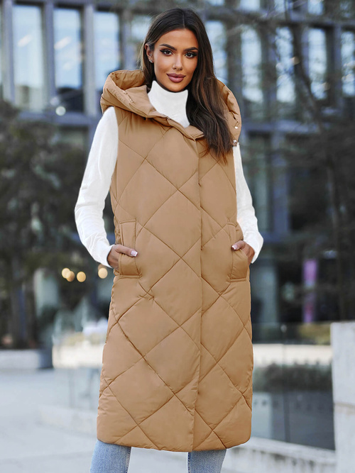 Стьобаний жіночий жилет Гiрчична OZONEE JS/5M3165/84