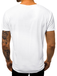T-Shirt męski biały OZONEE JS/KS1945