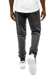 Spodnie dresowe męskie grafitowe js/xw001s