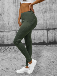 Legginsy damskie khaki OZONEE O/YY9276