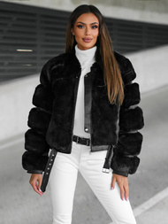 Куртка жіноча чорна OZONEE JS/11Z8080Z