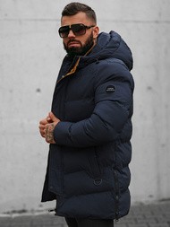 Kurtka zimowa męska pikowana granatowa OZONEE N/7330Z