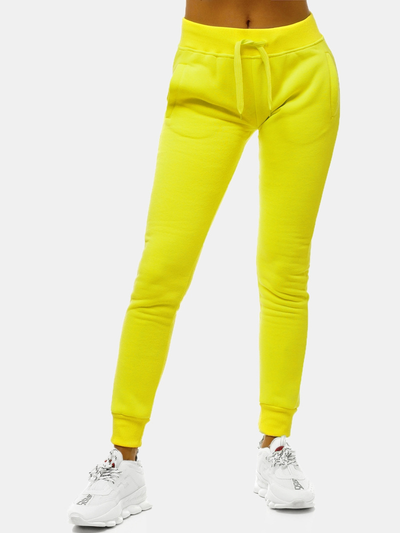 Спортивні штани жіночі Жовті-неон OZONEE JS/CK01/33
