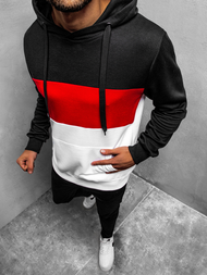 Bluza z kapturem męska biała OZONEE JS/JZ11059Z