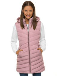 Стьобаний жіночий жилет порошкоподібний OZONEE N/6805/5