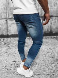Spodnie jeansowe męskie ciemno-niebieskie OZONEE NB/MP0056BS