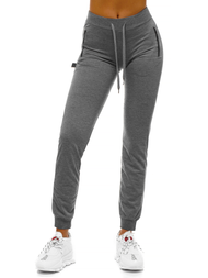 Спортивні штани жіночі графіт OZONEE O/9878