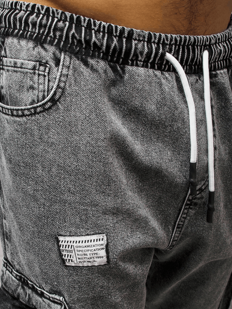 Spodnie męskie jogger szare OZONEE O/K153/17