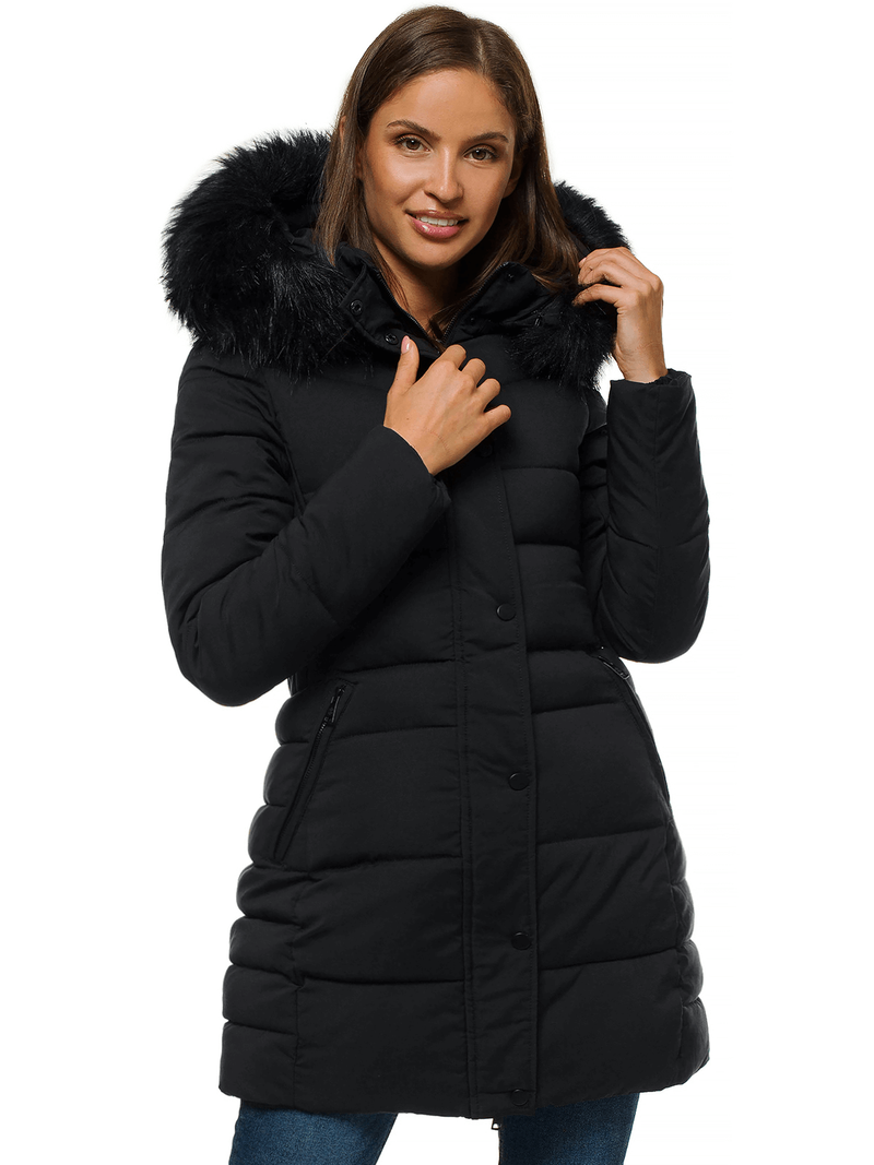 Куртка жіноча чорна OZONEE O/M202/1