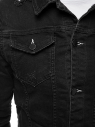 Kurtka jeans męska czarna OZONEE G/602