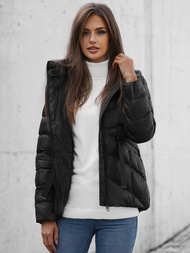 Kurtka zimowa damska czarna OZONEE JS/M23066/392