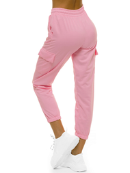 Spodnie dresowe damskie jasno-różowe OZONEE O/MB2001/21
