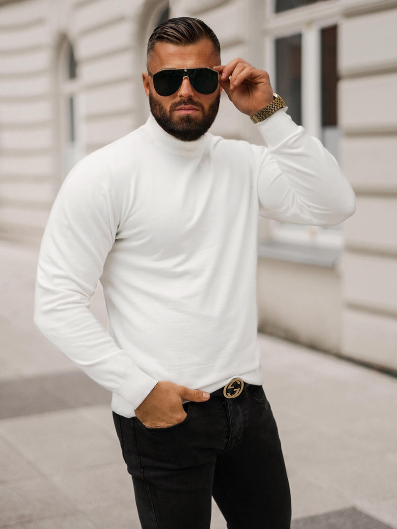 Светр чоловічій чорна OZONEE O/BM209