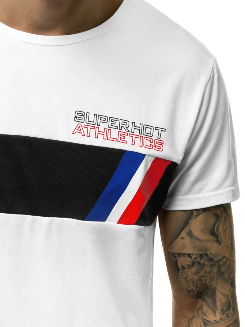 T-Shirt męski biały OZONEE JS/KS1957Z