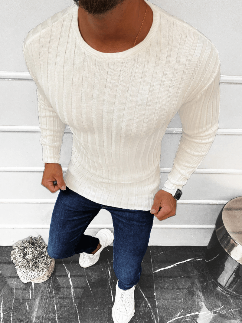 Светр чоловічій Кремовий OZONEE L/2701