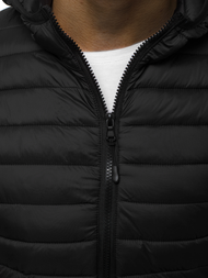 Kurtka męska przejściowa czarna OZONEE JS/LY35