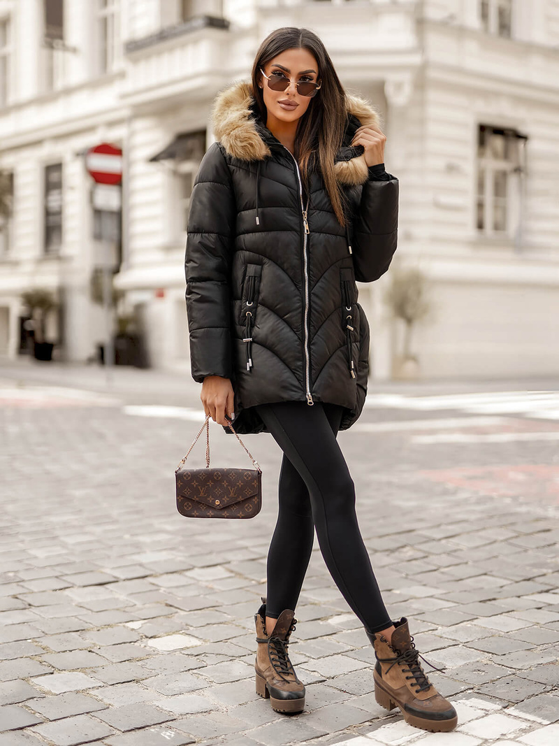 Куртка жіноча Чорна OZONEE JS/5M3257/392