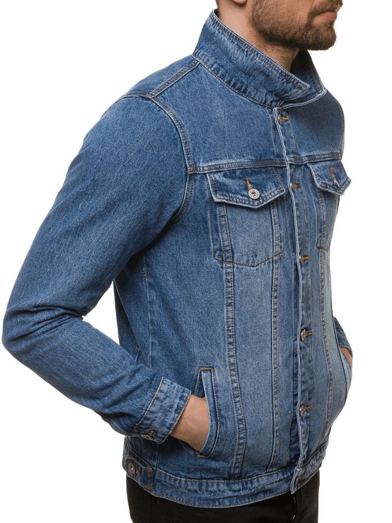 Куртка чоловіча джинсова Синя OZONEE T/7518