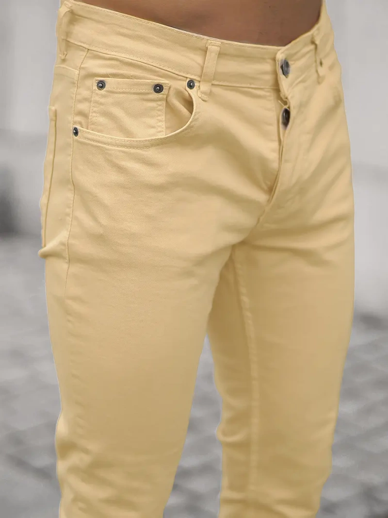 Чоловічі джинси бежеві OZONEE E/5388/02