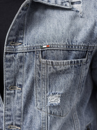 Чоловіча джинсова куртка Синя OZONEE NB/MJ534B