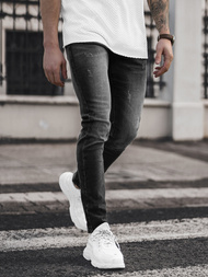 Spodnie jeansowe męskie czarne OZONEE NB/MP0057N