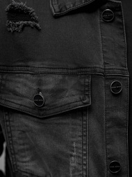 Чоловіча джинсова куртка Чорна OZONEE NB/MJ506NZ