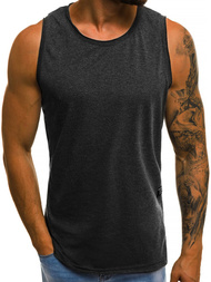 Koszulka bez rękawów męska grafitowa OZONEE O/1205 