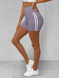 Legginsy krótkie damskie kolarki fioletowe OZONEE O/LK382