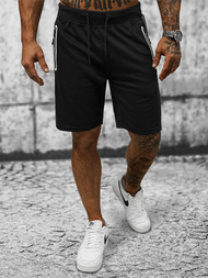 Spodenki dresowe męskie czarne OZONEE JS/8K927