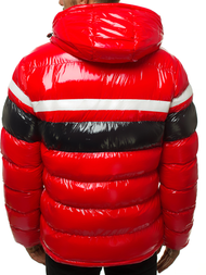 Kurtka zimowa męska pikowana czerwona OZONEE N/6463