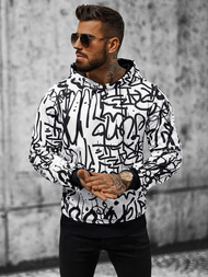 Bluza z kapturem męska biała OZONEE JS/8B1151/1