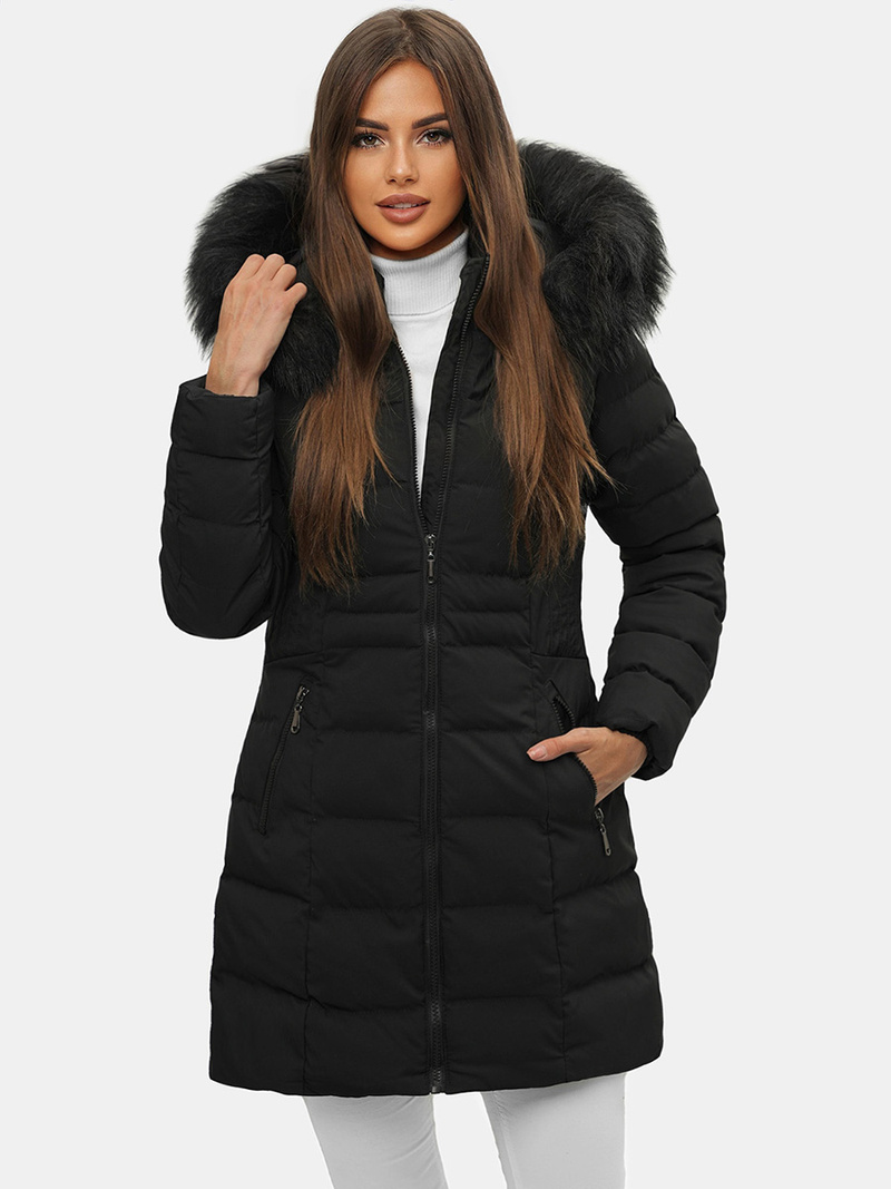 Куртка жіноча Чорна OZONEE JS/M9061/392