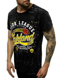 Футболка чоловіча Чорна OZONEE JS/KS1975