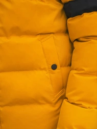 Kurtka zimowa męska pikowana żółta OZONEE JS/M8103