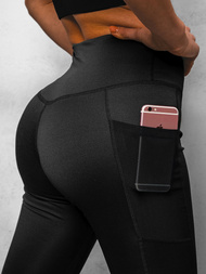 Legginsy damskie czarne OZONEE O/XL006/1