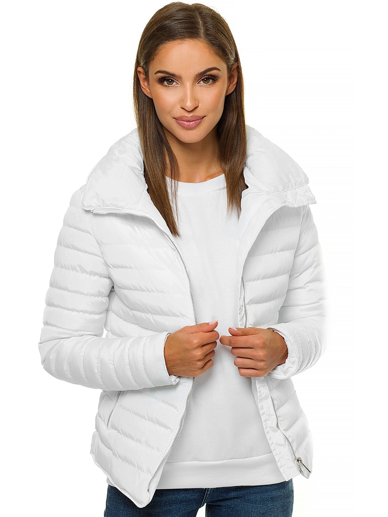 Kurtka przejściowa damska biała OZONEE JS/M23063/9