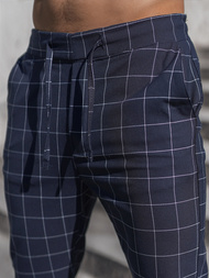 Spodnie męskie chino joggery granatowe OZONEE DJ/2275/22Z