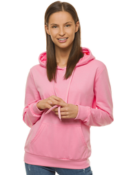 Bluza z kapturem damska jasnoróżowa OZONEE JS/68B20002/20