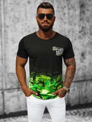 T-Shirt męski zielony OZONEE JS/S985/153Z