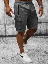 Шорти чоловічі Графітові OZONEE JS/8K278