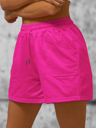 Шорти спортивні жіночі темно-рожевий OZONEE JS/8K950/19
