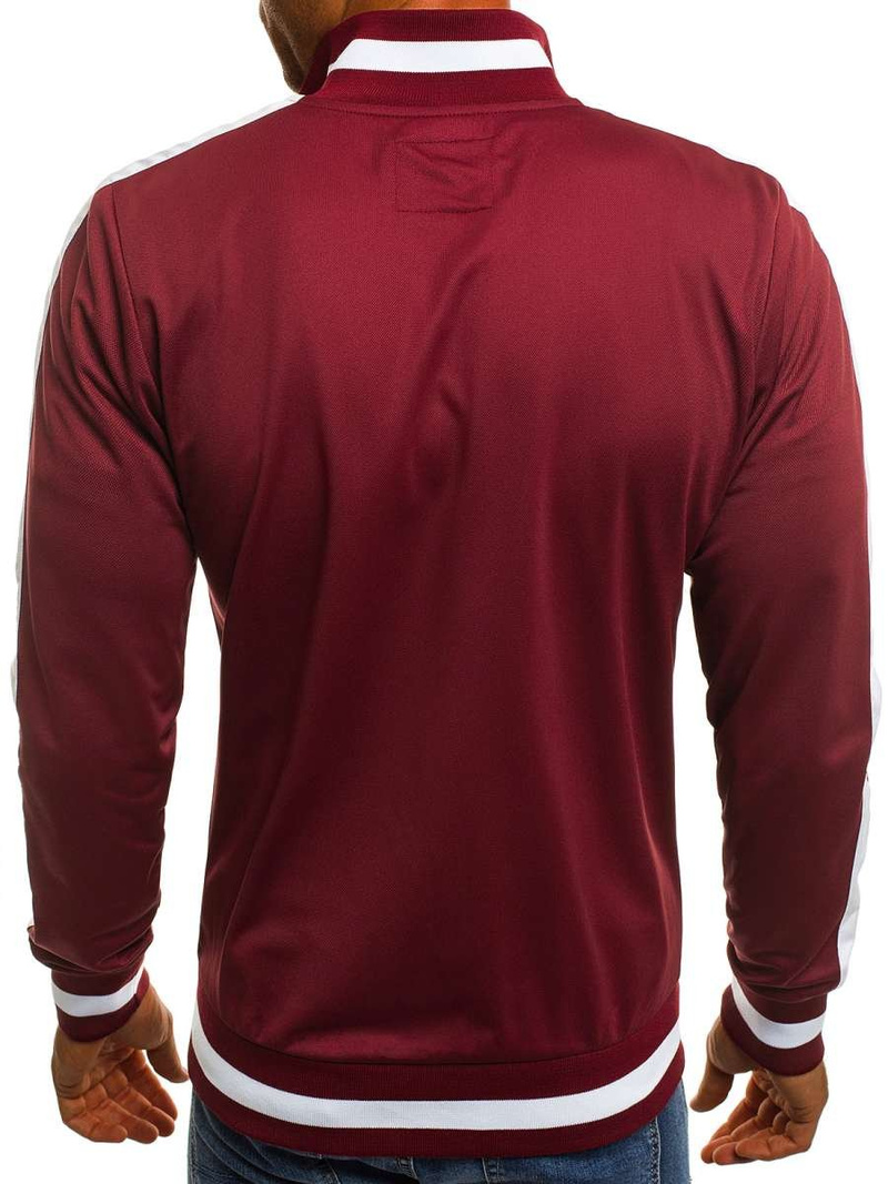 Bluza męska rozpinana bordowa OZONEE O/2126