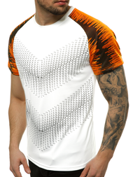 T-Shirt męski biały OZONEE JS/KS2061